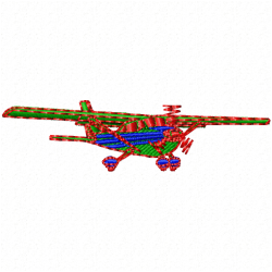 Airplanes Embroidery Design 1
